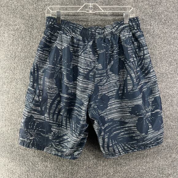 Speedo Swim Trunks Mens XL Blue Floral Hawaiian Print Comfort Drawstring - Picture 10 of 10